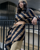 Claire 上衣 - 羊毛粉筆條紋