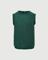 Chris Silk トップ - ボトルグリーン