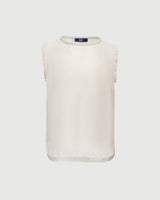 Chris Silk Top - エッグシェル