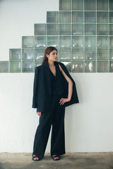 Jodie 大輪廓西裝外套 - 海軍藍