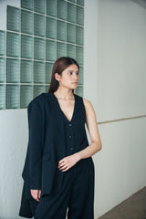 Jodie 大輪廓西裝外套 - 海軍藍