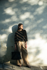 Claire 上衣 - 羊毛粉筆條紋