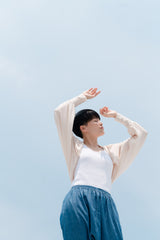 柳樹聳肩 - 奶油色