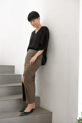 Adalyn スカート - ダークオリーブ