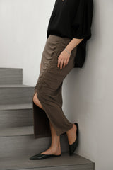 Adalyn スカート - ダークオリーブ