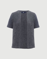 Kate 羊絨開襟衫 - 希瑟灰色