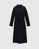 倫敦襯衫連身裙 - 黑色