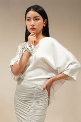 升級版真絲方巾 Poka Dot