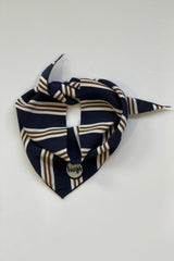 升級版絲質頭巾多色條紋