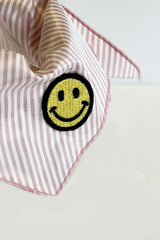 升級改造真絲頭巾粉紅條紋