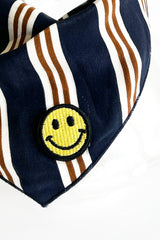 升級版絲質頭巾多色條紋