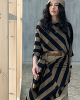 Claire 上衣 - 羊毛粉筆條紋