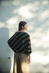 Claire Top - Wool Chalk Stripe