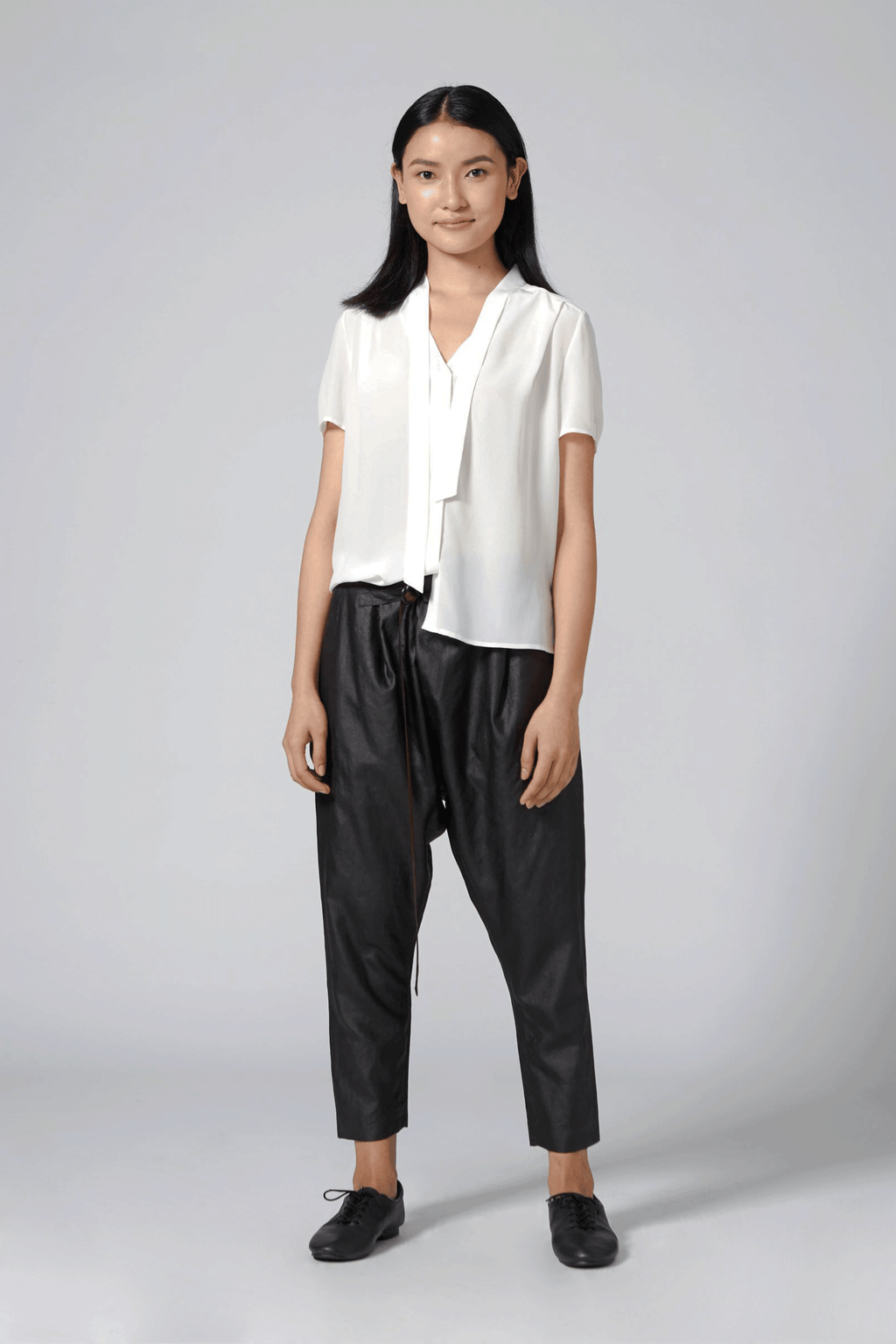 Katie Silk Shirt - Egg Shell – RURI